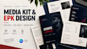 design an executive editable media kit and press release kit in canva