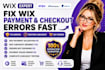 set up wix payment validation wix checkout redirect orders not showing error fix