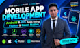 do mobile app development android ios app using flutter and react native