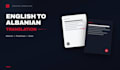 manually translate english to albanian