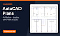 draw autocad plans and reinforced concrete drawings