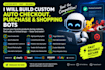 build custom auto checkout bot,auto purchase bot pokemon, target and lazada bots