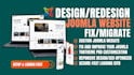 redesign fix and migrate joomla website homey yootheme pro and sp page builder