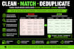 match merge deduplicate and reconcile your CSV or excel data
