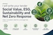 write tender social value, esg, sustainability and net zero response