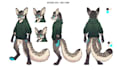 furry art character reference sheet nsfw furry vtuber model ref sheet fursona
