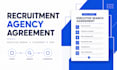 draft a recruitment agency agreement or executive search contract