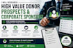 research high value donor prospects and corporate sponsors
