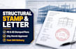 provide structural engineer letter, drawings, and engineering stamp for permit