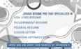 create a professional federal resume