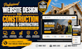 design a professional construction roofing contractor website