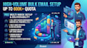 setup high volume bulk email sender and inbox deliverability