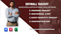do accurate drywall takeoff and material estimation
