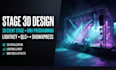 design stage lighting 3d event stage, program dmx cues lightkey, qlc, showxpress