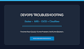 troubleshoot and fix docker, AWS, cicd and deployment issues