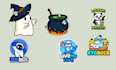 do kawaii chibi animal mascot logo design