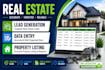 do real estate data entry and lead generation