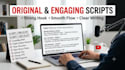 write engaging youtube video scripts