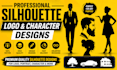 create professional black silhouette logo from your photo