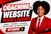 design a modern professional coach website