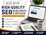 write high quality content and blog post