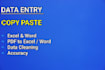 do simple copy paste work and web research tasks