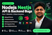fix nodejs nestjs API and backend bugs