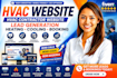 hvac website hvac contractor website lead generation heating cooling booking