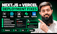fix next js react bugs and vercel deployment issues