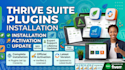 install, update and activate thrive architect, theme builder and plugins
