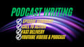 research and write podcast script and podcast show notes