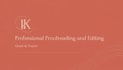 proofread and edit your greek and french documents