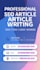 write SEO articles, blog posts and website content in english