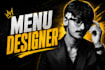 design a modern restaurant menu, food menu, cafe menu,