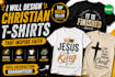 create trendy typographic and minimalist t shirt designs