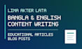 write engaging content in bangla and english
