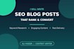 write SEO friendly blog and website content