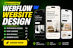 be your webflow developer for webflow design webflow website and webflow