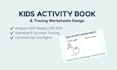 design kids tracing worksheets, coloring, and activity books