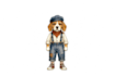 draw childrens book dog character turnaround sheet