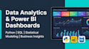 do data analytics, python data visualization, and power bi dashboards