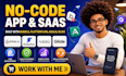 build no code apps, mvps and saas using bubble, flutterflow, adalo and glide