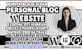 personal blog website, wordpress b log website, blog website redesign