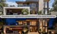 design architectural exterior facade and outdoor lightening
