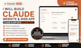 build claude website, claude web app, claude ai app as a claude code developer