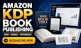 publish your book on amazon KDP with isbn registration