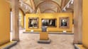 design historical museum interior,art gallery space render,3d art museum layout