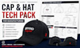 create cap and hat tech pack for manufacturing