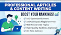 write engaging and SEO friendly blog articles