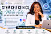 generate patient leads for stem cell clinics using meta ads